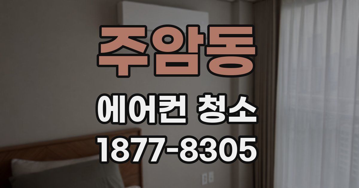 주암동 에어컨 청소