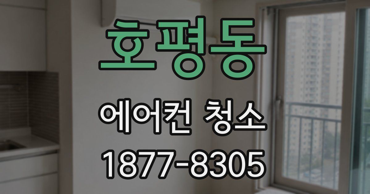 호평동 에어컨 청소