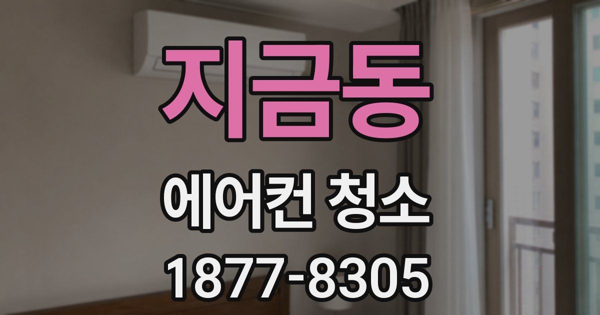 지금동 에어컨 청소