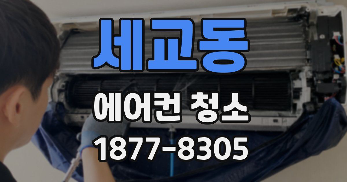 세교동 에어컨 청소