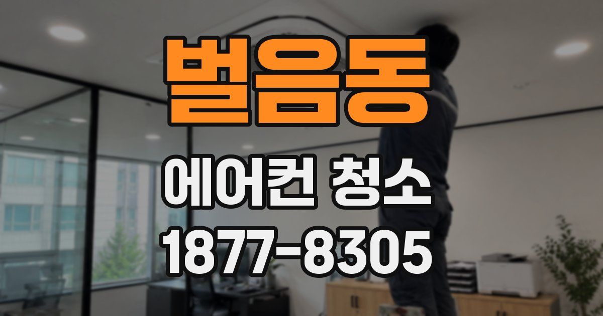 벌음동 에어컨 청소