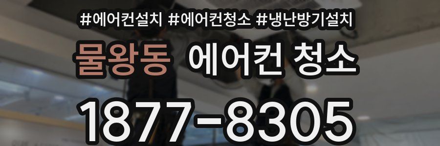 물왕동 에어컨 청소