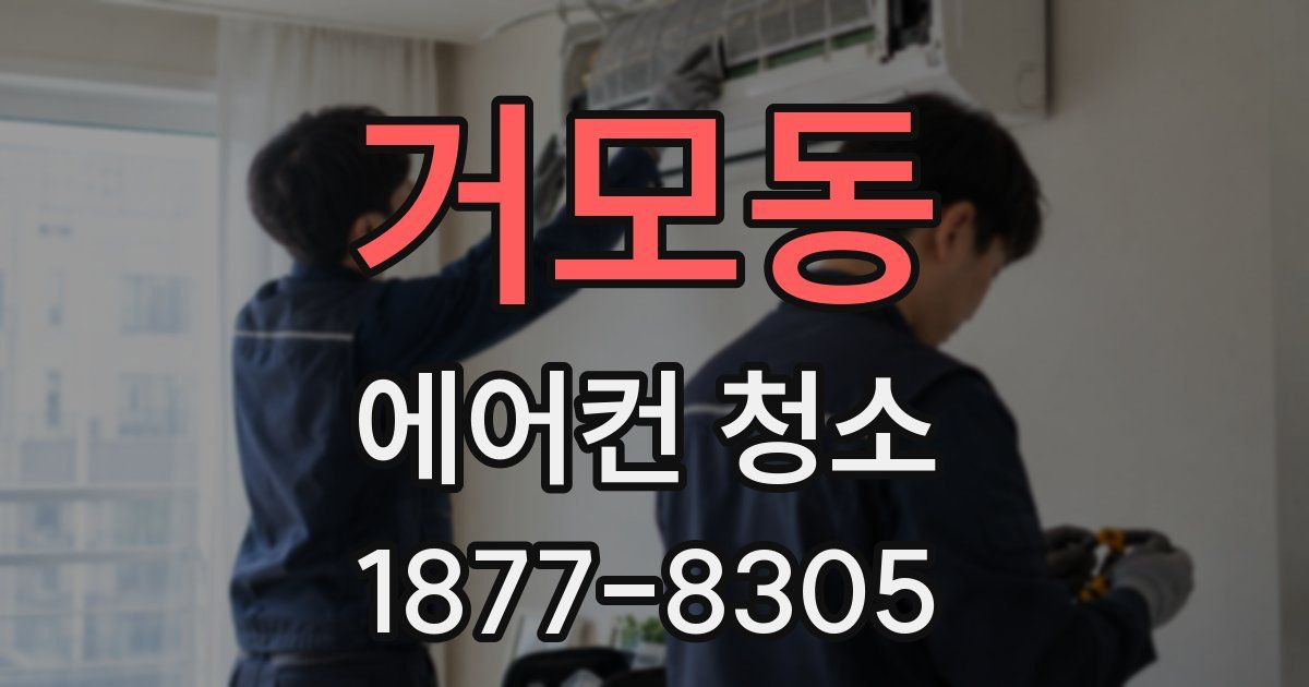 거모동 에어컨 청소