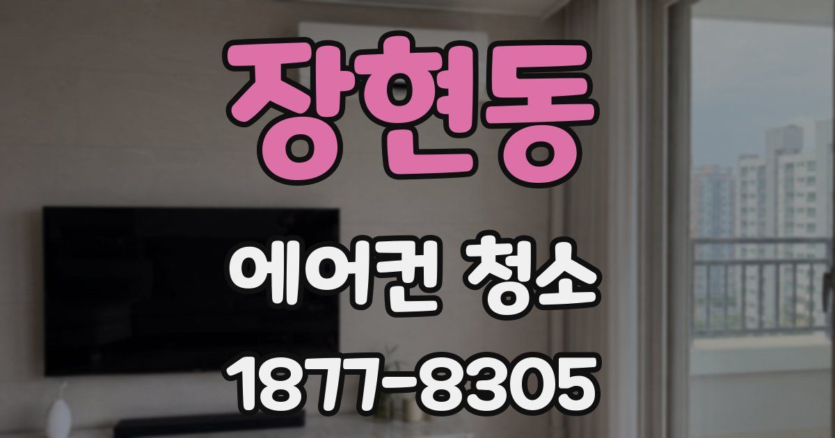 장현동 에어컨 청소