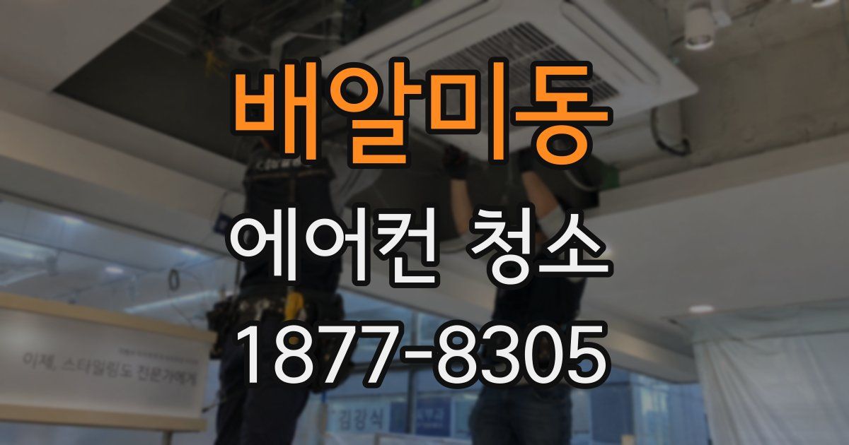배알미동 에어컨 청소