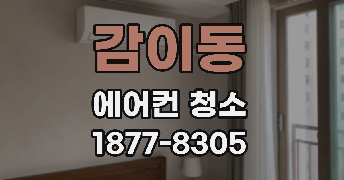 감이동 에어컨 청소
