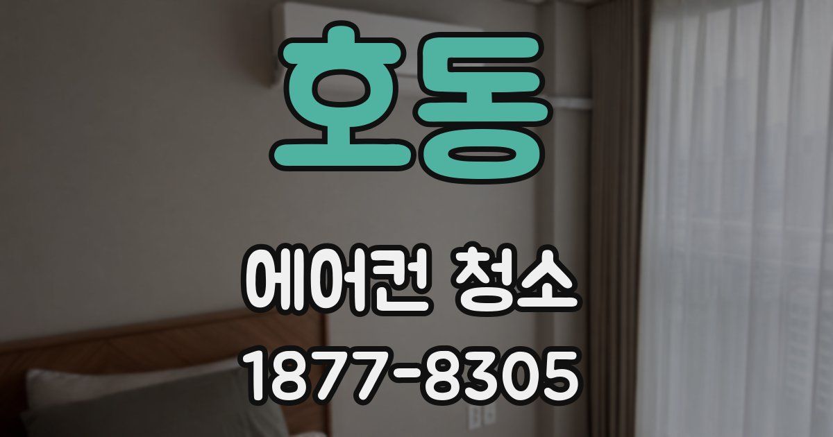 호동 에어컨 청소