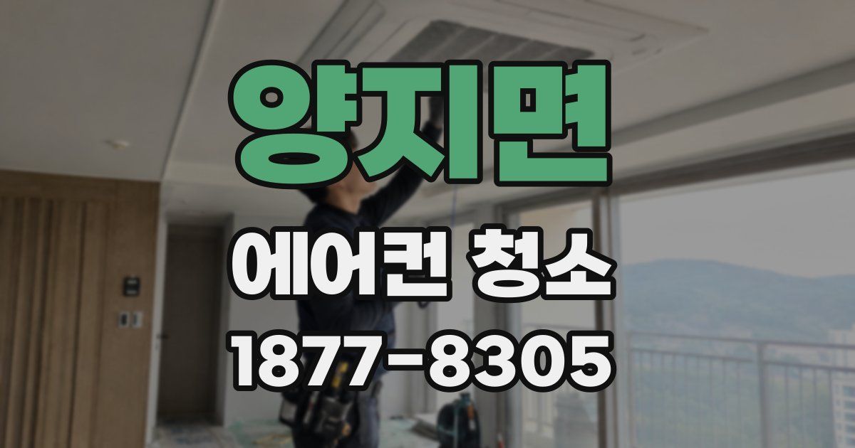 양지면 에어컨 청소