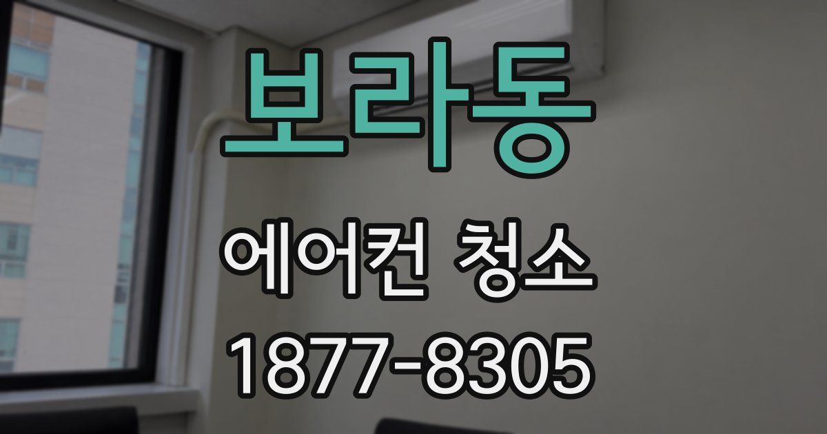 보라동 에어컨 청소