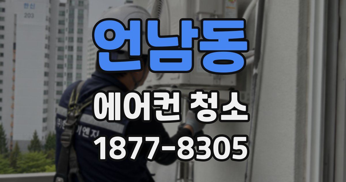 언남동 에어컨 청소