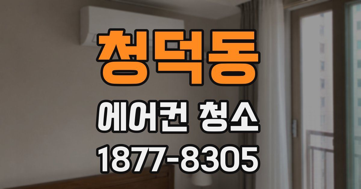청덕동 에어컨 청소