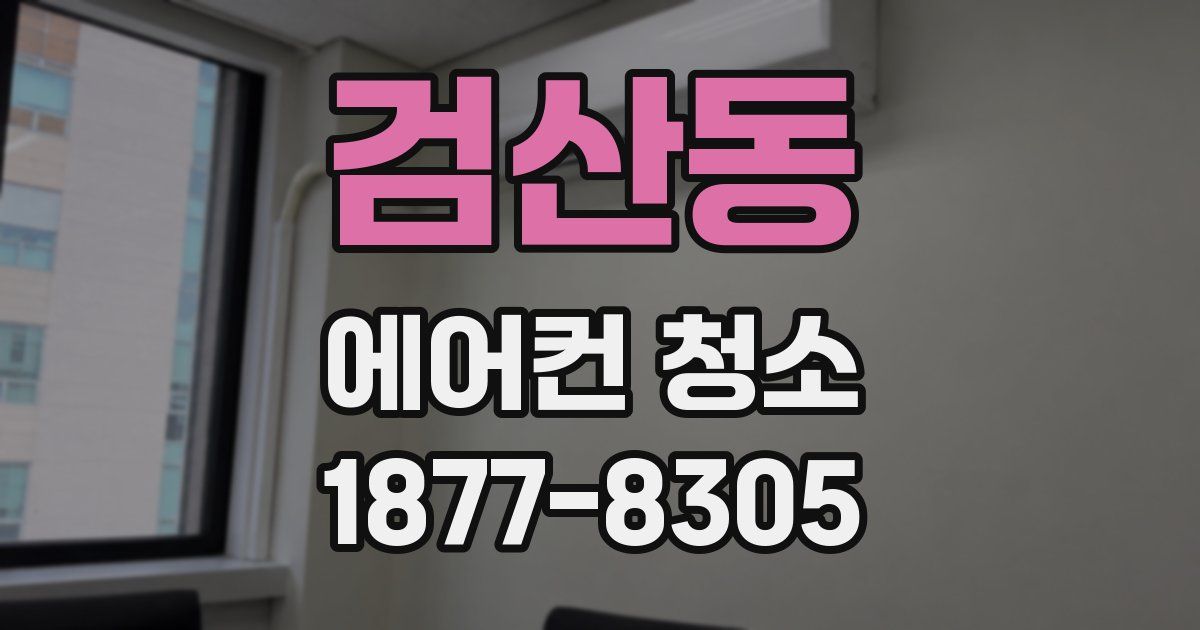 검산동 에어컨 청소