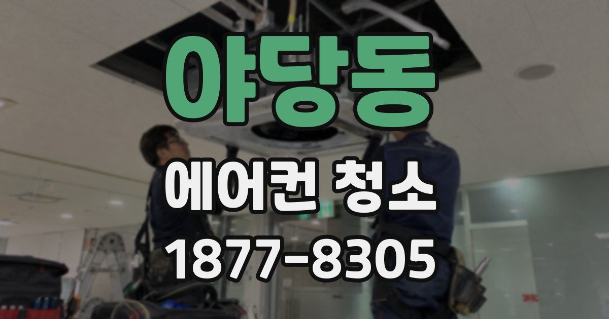 야당동 에어컨 청소
