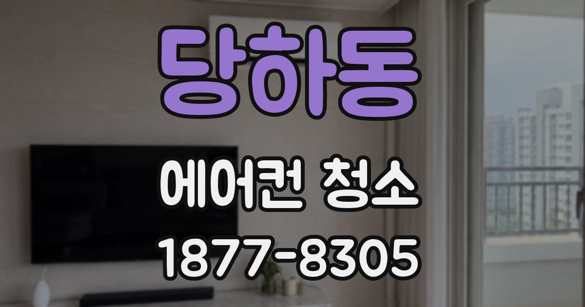 당하동 에어컨 청소
