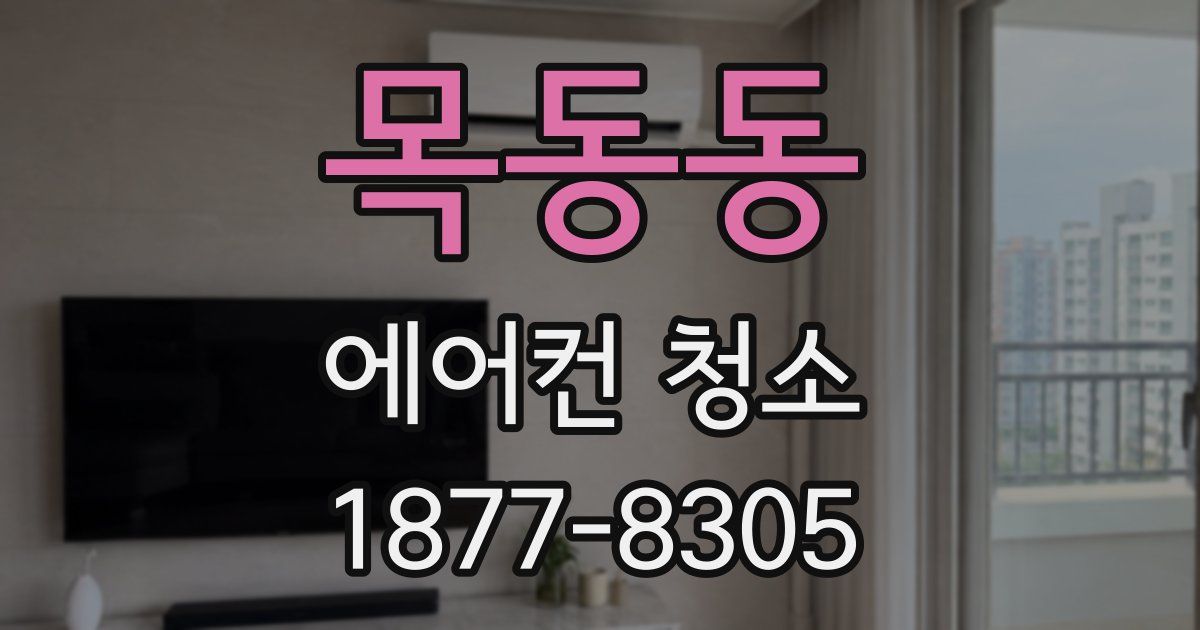 목동동 에어컨 청소