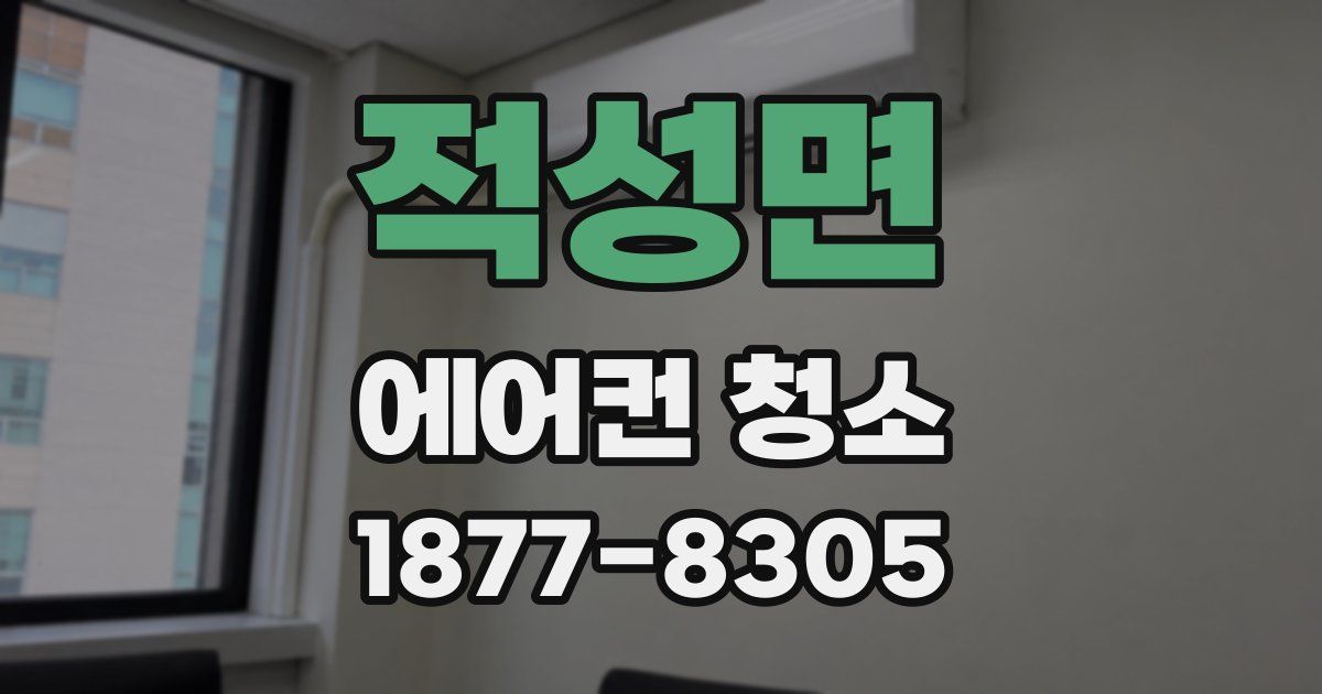 적성면 에어컨 청소