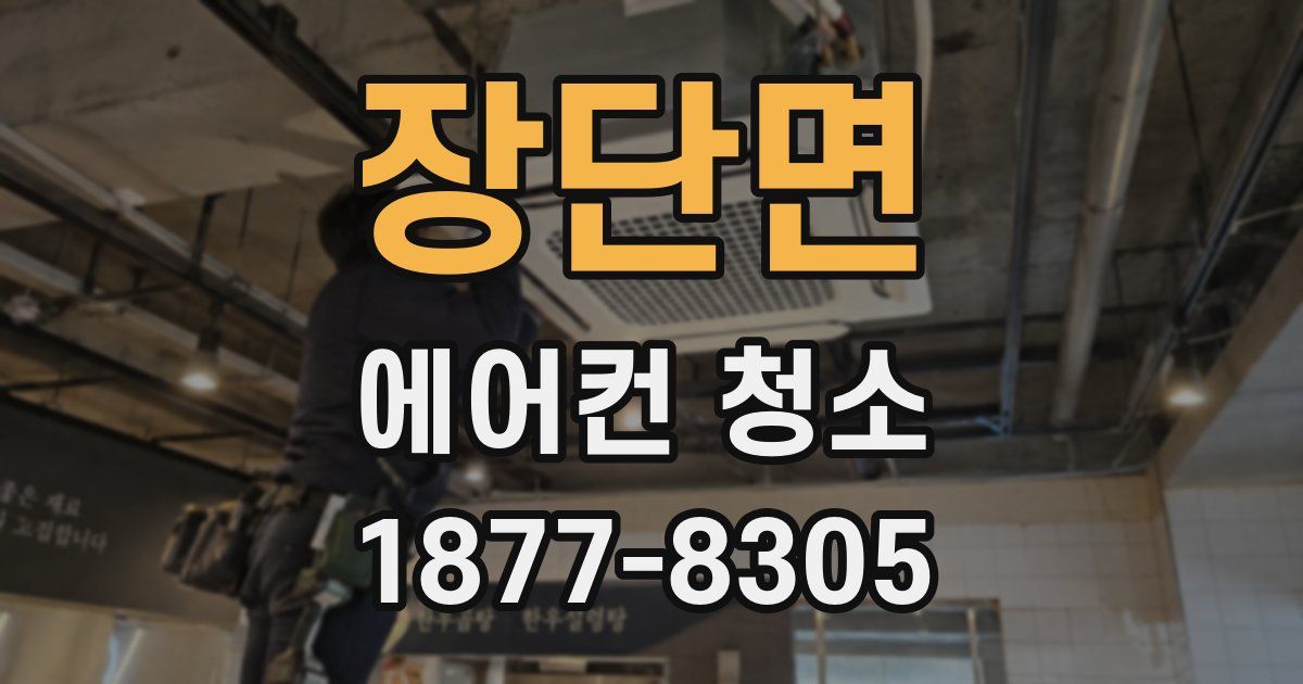 장단면 에어컨 청소