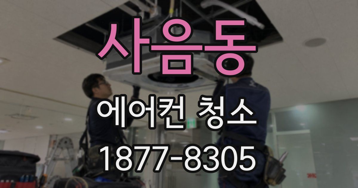 사음동 에어컨 청소
