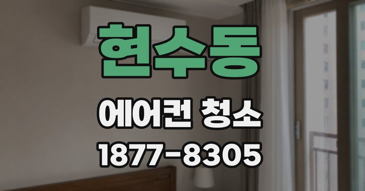 현수동 에어컨 청소