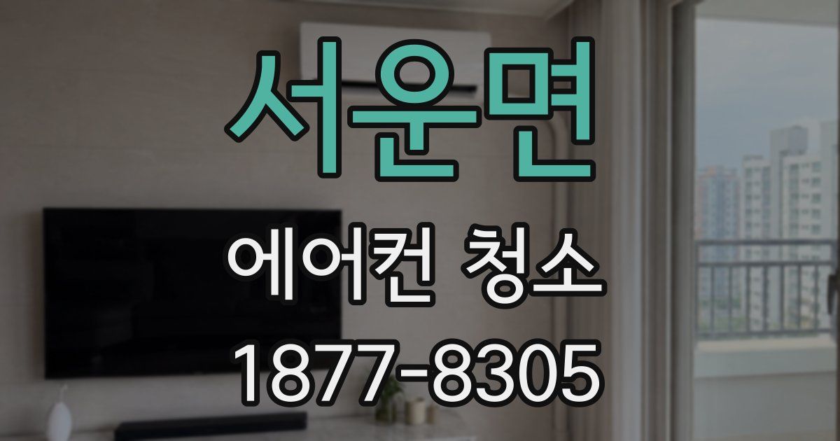 서운면 에어컨 청소
