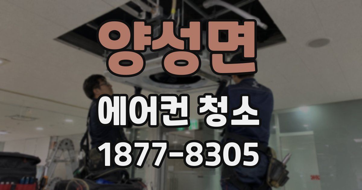 양성면 에어컨 청소
