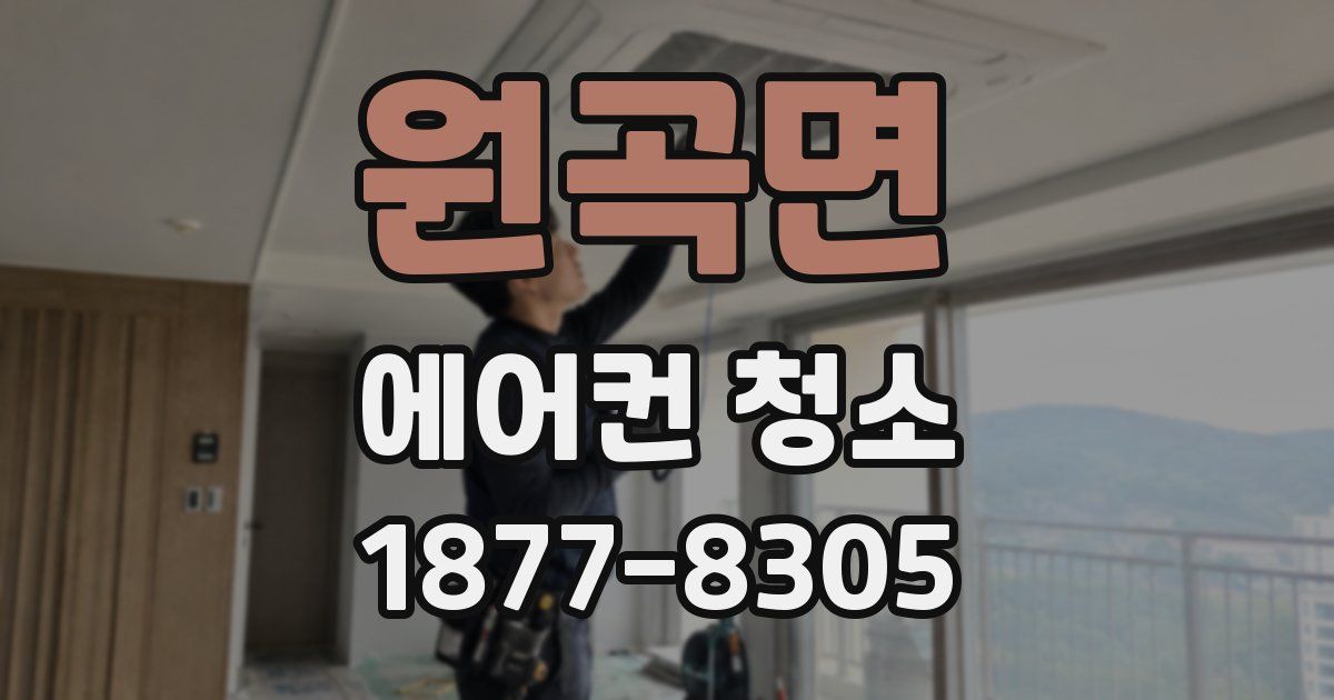 원곡면 에어컨 청소