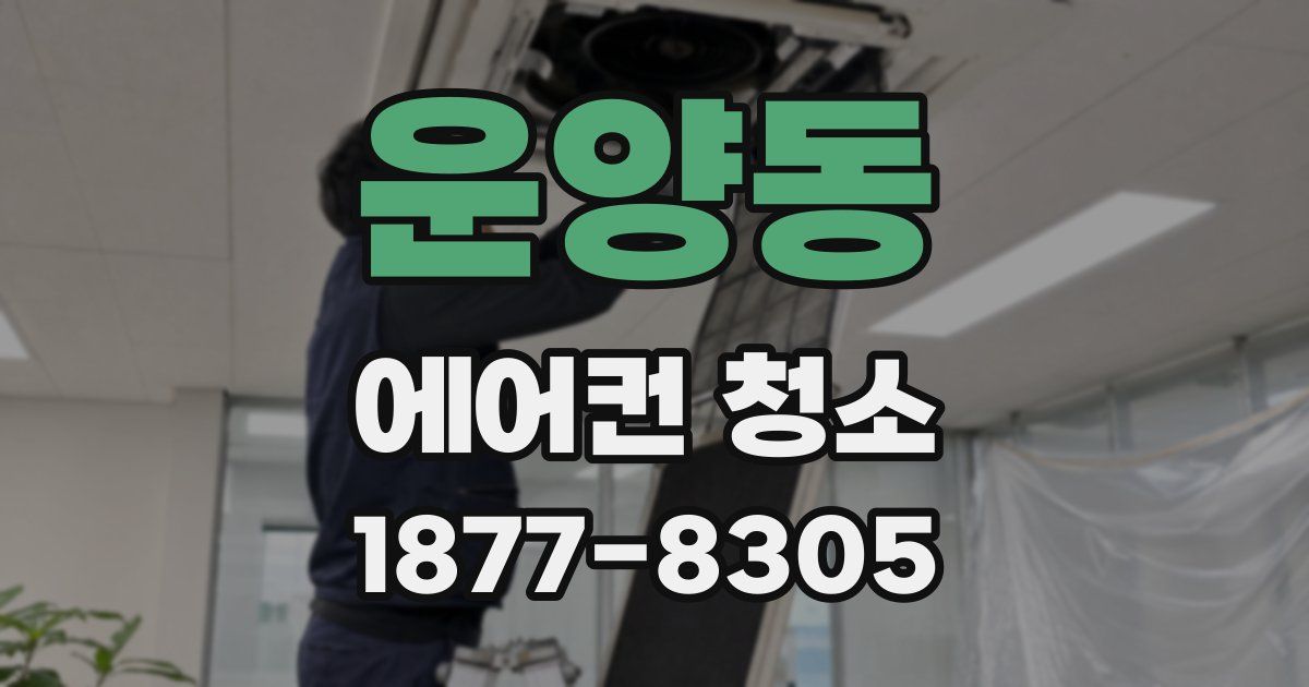 운양동 에어컨 청소