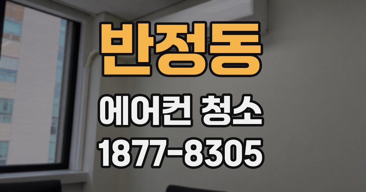 반정동 에어컨 청소