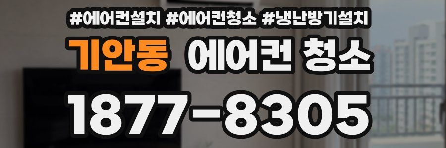 기안동 에어컨 청소