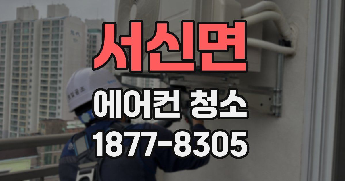 서신면 에어컨 청소