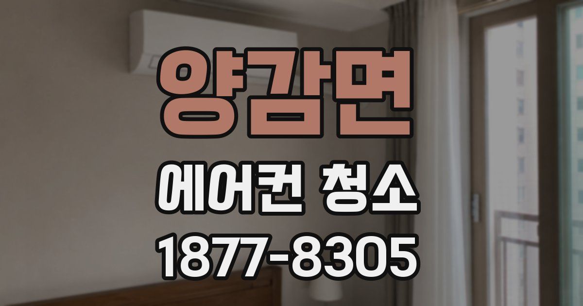 양감면 에어컨 청소