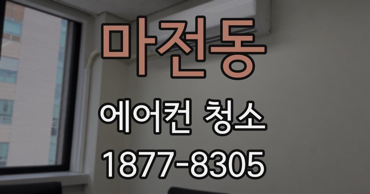 마전동 에어컨 청소