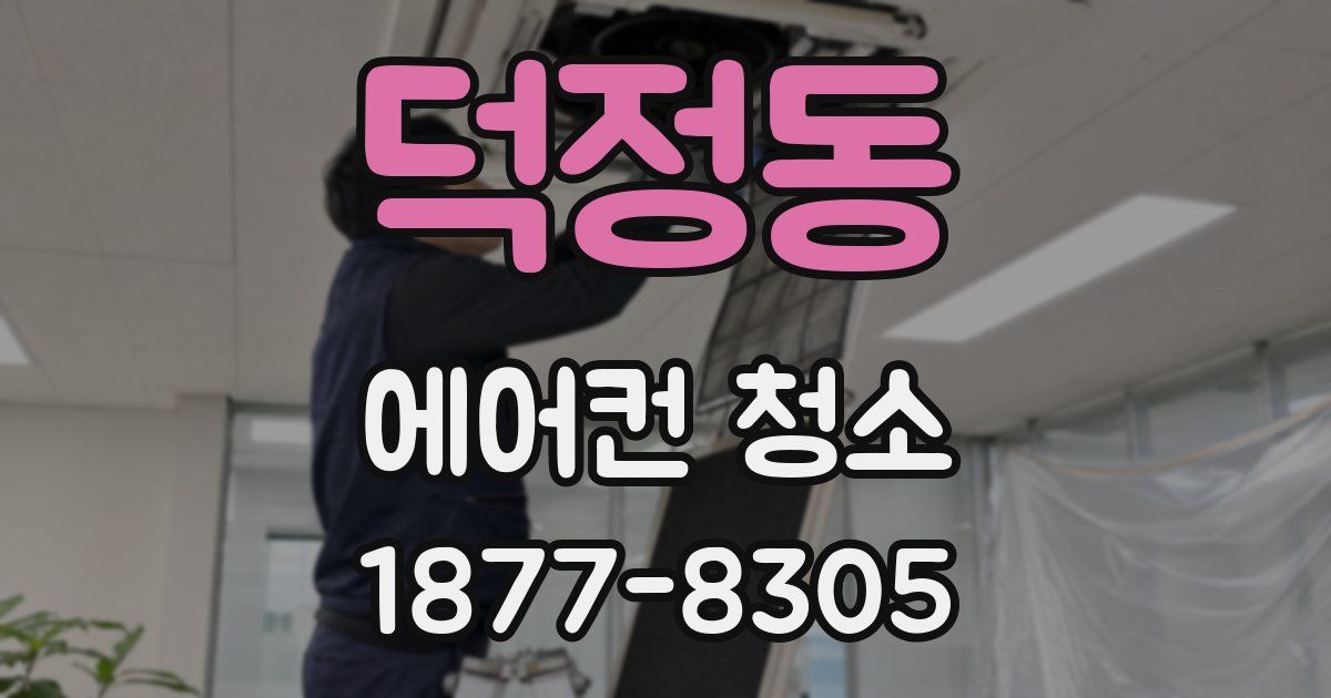 덕정동 에어컨 청소