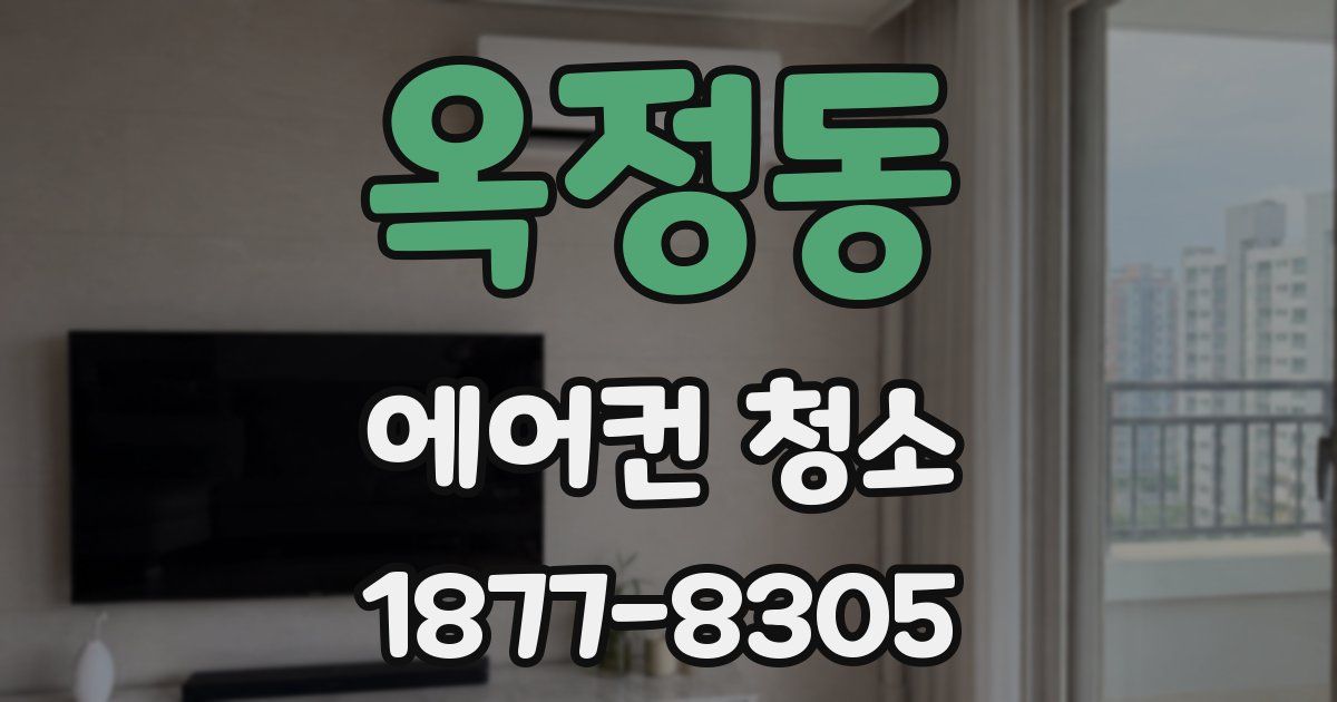 옥정동 에어컨 청소