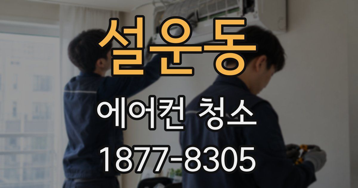설운동 에어컨 청소