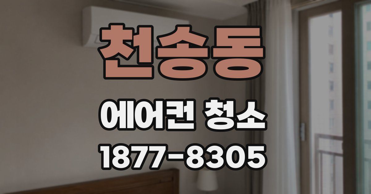 천송동 에어컨 청소