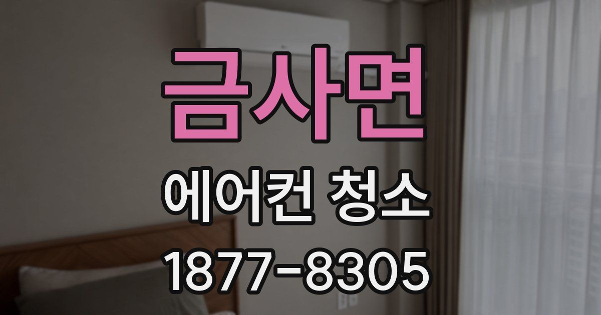 금사면 에어컨 청소