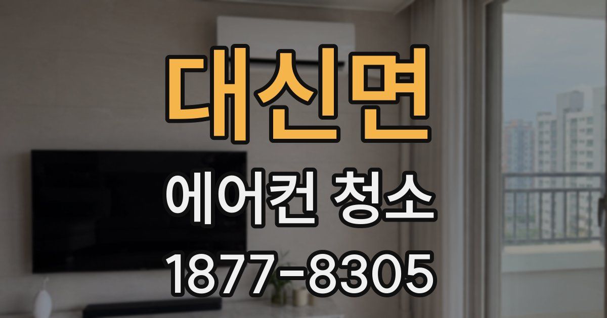 대신면 에어컨 청소