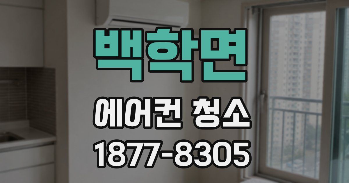 백학면 에어컨 청소