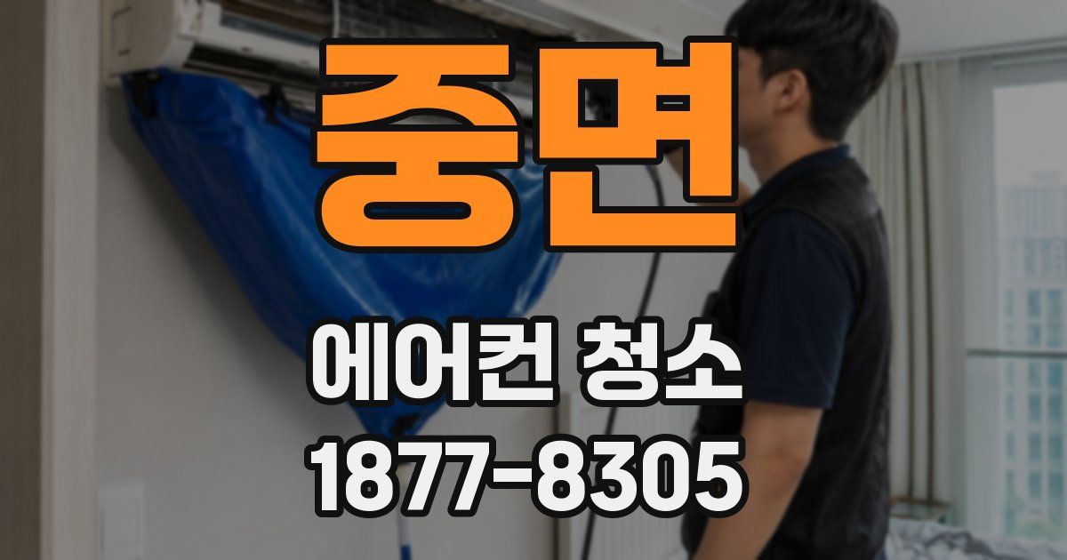 중면 에어컨 청소
