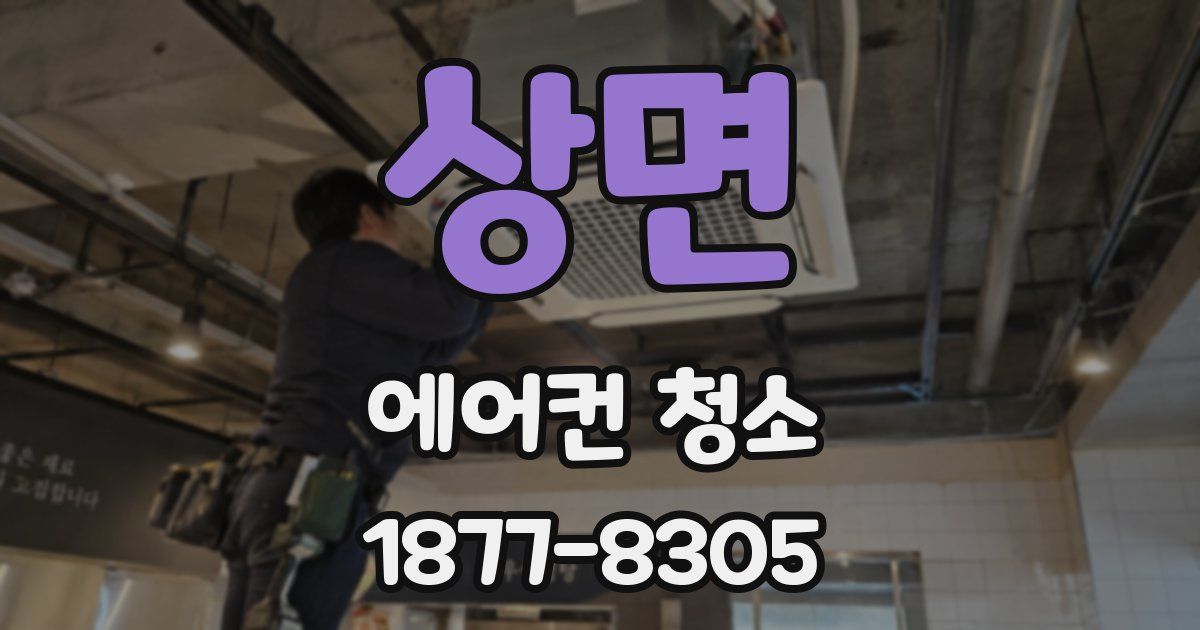 상면 에어컨 청소