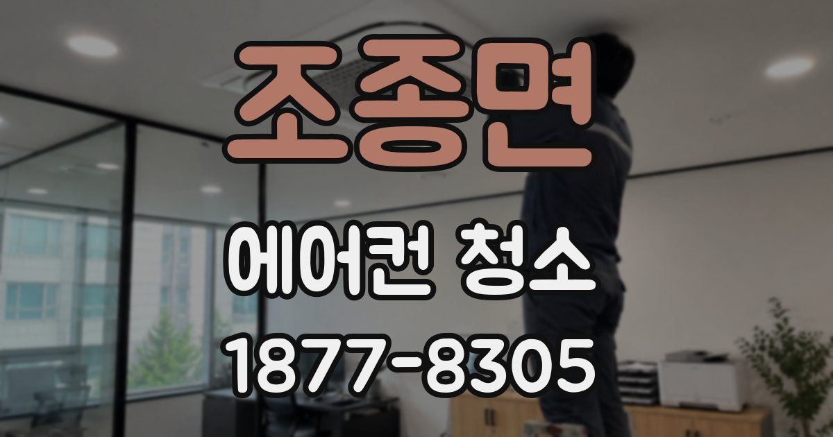 조종면 에어컨 청소