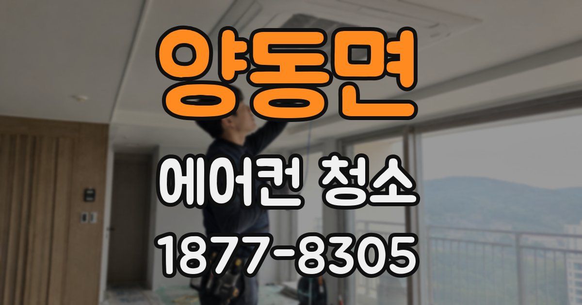 양동면 에어컨 청소