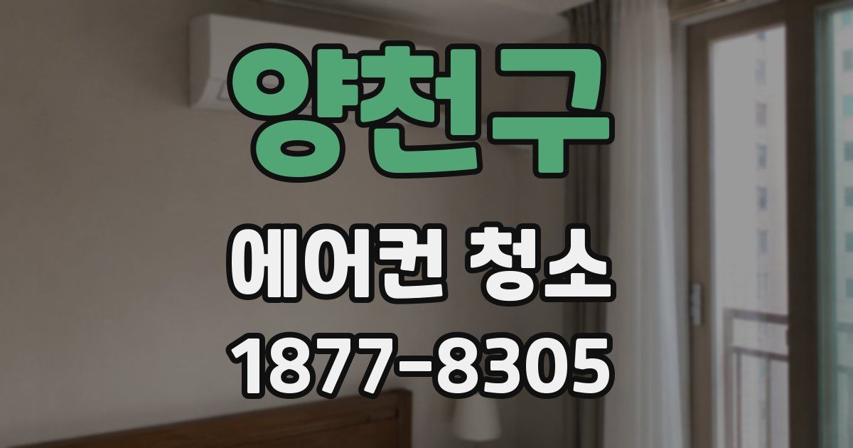 양천구 에어컨 청소
