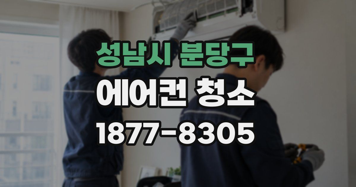 성남시 분당구 에어컨 청소