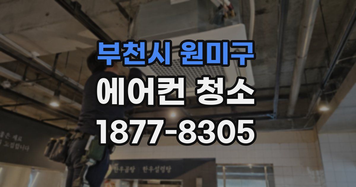 부천시 원미구 에어컨 청소