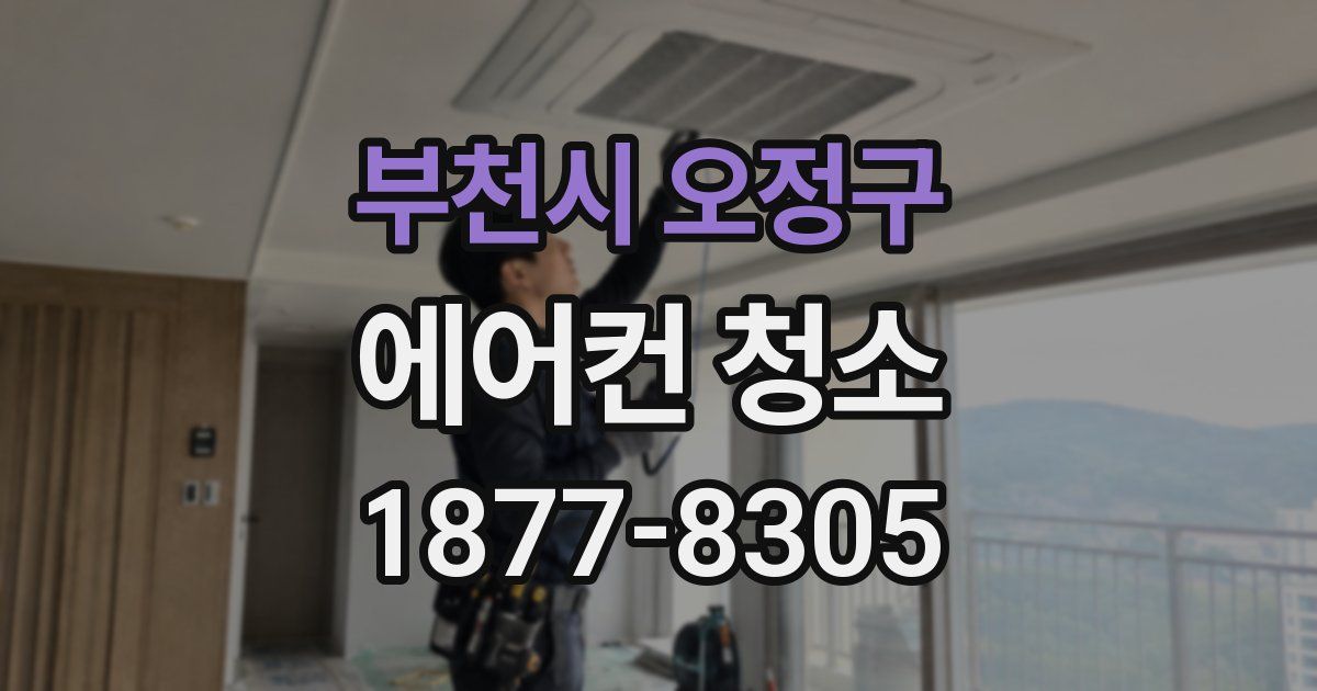 부천시 오정구 에어컨 청소