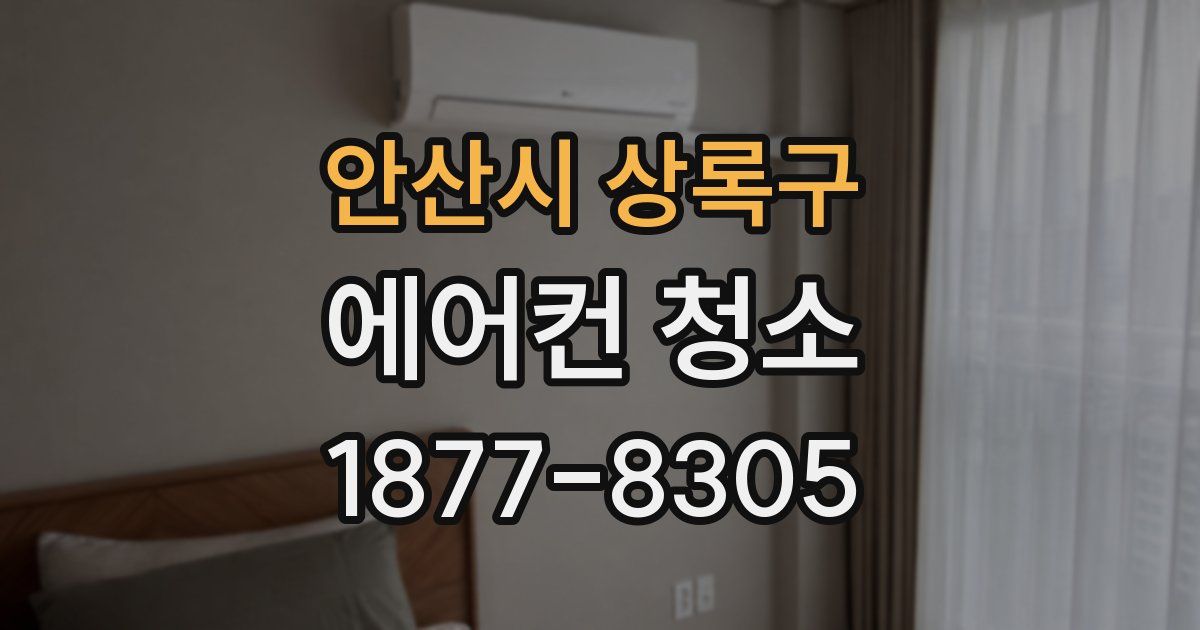 안산시 상록구 에어컨 청소