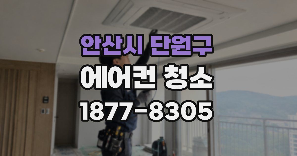 안산시 단원구 에어컨 청소