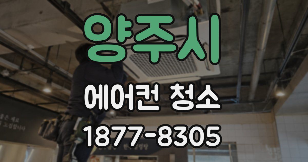 양주시 에어컨 청소